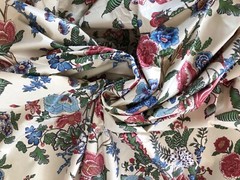 G.P. & J. BAKER FABRIC ENGLAND “CURZON” 1981