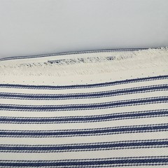 Quilting Fabric Sewing Craft Blue & White Stripes Heavy 108″ x 45″ New Arrival