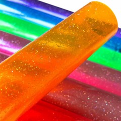 Transparent With Glitter Powder PVC Jelly Vinyl Fabric for HandBags Bows Decor