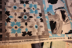 Cotton Quilt calico novelty Fabric 8 pc lot Riley blake, Debbie Mum & other