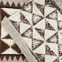 Schumacher Zulma Embroidered Tape Trim 80191 Brown 3 Yards Fine Textiles