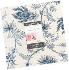 Moda BREATHTAKING BLUES Layer Cake 100% Cotton 10″ Precut Fabric Squares 42 pcs