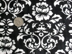 BLACK + WHITE ROSES MINKY CUDDLE SMOOTH PLUSH SEW QUILT CRAFT FABRIC BTY+PRECUTS