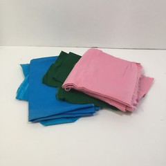 1 Pounds 15 Ounces Print Solid Fabric Scraps Cotton Pink Green Blue Orange