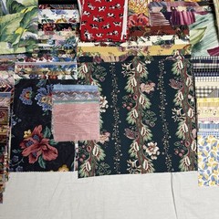 Large Upholstery Fabric Sample Lot 254 Pc Floral Designer Swatches Craft Quilt