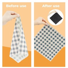 PLANTIONAL Medium Weight Black Iron-On Non-Woven Fusible Weight,