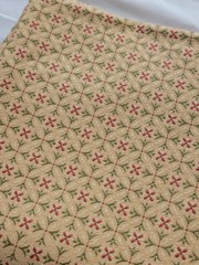 VTG Jacquard High End Upholstery Custom Drapery Woven Diamond Gold Fabric