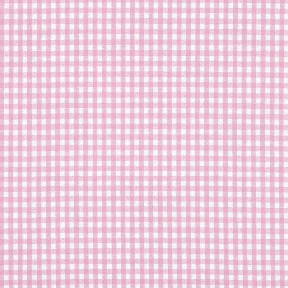 Flannel Light Pink 1/8″ Gingham Fabric BTY