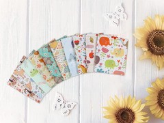 Wild Animal Theme 10pcs 18×21 In 100% Cotton Fabric Fat Quarters Bundle Lot