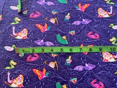 Tula Pink Curiouser PWTP 162 Sea of Tears purple Alice Wonderland BTY