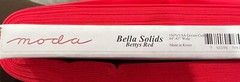 MODA Bella Solid 100% USA cotton fabric by the yard Bettys RED 9900 123