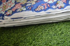 20 Yard Hand Block New Print Fabric 100%Cotton NO TARRIF CHARGES 100%✅ ZK_130*