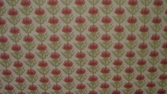 Scottish Thistle Curtain Fabric Rosso Upholstery Cushion Blind Use Jacquard