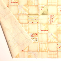 VTG Alexander Henry “Nana’s Napkin Collection ” Peach 1994 Cotton Fabric 35″ L