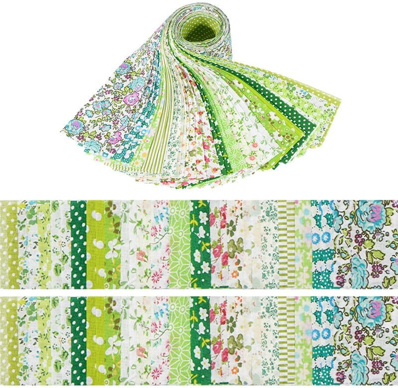 40 Pcs Jelly Roll Fabric Strips for Quilting Sewing-2.6 Inch Precut Cotton Flora