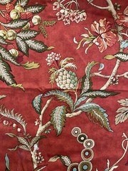 Curtain Decorator Fabric 50” Wide X 75” Long Orange Gold Green Tan Blue