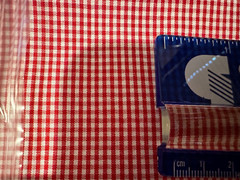 Microcheck Gingham – Red – 1 Yard/7 inches