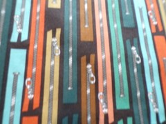 You Got the Notions Zippers stripe Fabric Robert Kaufman 1 yd 33″ x 42 wide