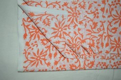 5 Yard Hand Block Fabric Floral Print 100%Cotton NO TARRIF CHARGES 100%✅ZK_200
