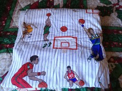 Basketball Print, Princess Fabric Inc Pattern 366, 64″ wide x 1 Yard 28″