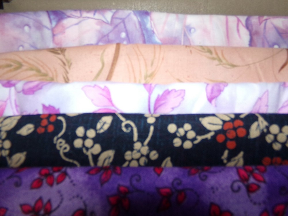 BERRIES Leaves VINES floral TONAL Cotton FABRIC U-Pick READ see info 1/2 yd BTHY