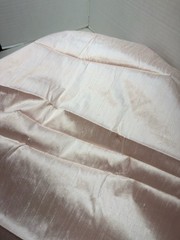 100% Dupioni Silk Fabric Petal Pink 41” x 54” Luxury Bridal Sewing Craft