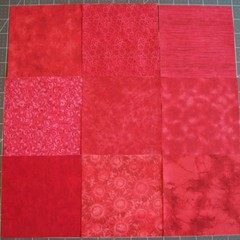 54 Reds Calico Fabric 5″ Quilting Squares 100% Cotton Charm pack B