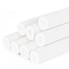8 PCS Linen Embroidery Fabric, Pre-Cut Solid Color 13.8 × 13.8 Inch Square Ne…