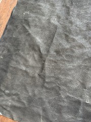 Black Pebble Grain Upholstery Vinyl Fabric 56 x 110 Faux Leather Heavyweight