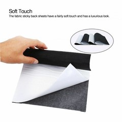1-10pcs Black Self Adhesive Back Felt Sheets Fabric Sticky Art Craft Making
