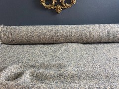 LUXE Smoke Gray Wool Bouclé with Metallic Gold Lurex — 61″ Wide Midweight—ITALY