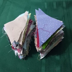 Quilting Fabric Precut lot of Triangle Quilt Assorted Colors Patterns 5047