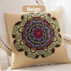 2 PCS Boho Ethnic Throw Pillow Case Linen Cushion Cover Sofa Bed Home Decor