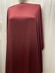 98% Silk Charmeuse 2% Lycra Rich Burgundy Fabric 2 yards 30″ Long 42″ Wide