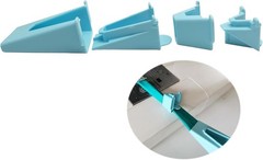 YICBOR 4PCS/Set Jelly Roll Fabric Tube Maker for Rugs, Bias blue