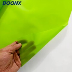 DoonX Frosted Grass Green TPU Film Waterproof Jelly Fabric 450mm Wide 0.15mm Bag