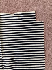 Vintage Fabric Lot Black White Hampton Floral Stripe Daisy Remnants Quilt 9+ YDS