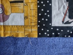 RARE OOP 2005 Loralie Harris Cool School Panel + Border Stripe