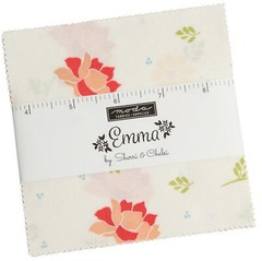 Emma Moda Charm Pack 42 100% Cotton 5″ Precut Fabric Quilt Squares