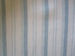 Blue Greige or Puddy Stripe Linen Fabric 3.58 yds, swatch available for purchase