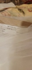 6.5 Yards X 106″ Width White Nylon Tulle Fabric
