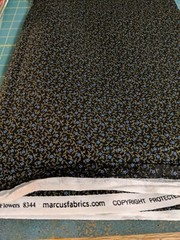 Sm Blue Floral Fabric-By The Half Yd (“Pam’s Prairie Basics”, Marcus Fabrics)
