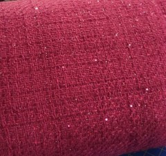 Hot Pink w/ Tonal Sequins Soft Textured Flat Boucle Suiting – Chic! Fun!