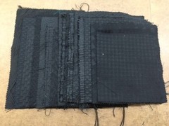 Black Fabric 17 Pieces 8″ x 7″ Cotton Lurex Viscose Polyester Assorted Designs