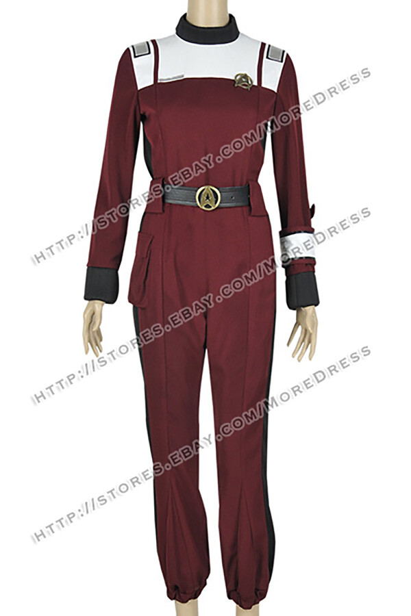 Trainees Costume for Star Trek The Wrath Of Khan Cosplay Jumpsuit Red Uniform