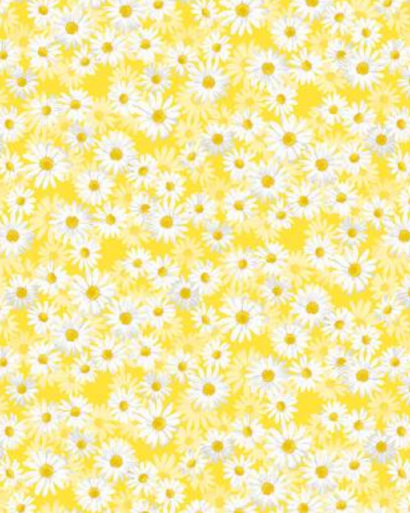 108″w Kanvas Yellow Daisy Dance Cotton Back Bty yard 12457wb-33