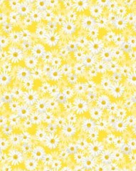 108″w Kanvas Yellow Daisy Dance Cotton Back Bty yard 12457wb-33