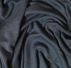 Modal Spandex 2×1 rib knit jersey fabric super soft 52″ wide 9 oz Denim Blue