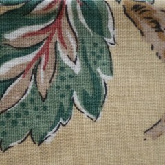 Vtg Linen Jay Yang Spectrum Home Fabric, Yellow, Pink, Blue Floral 2.4 yds