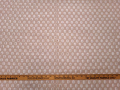 Covington ROKA BLUSH Pink White Eyelash Embroidery Designer Drapery Fabric